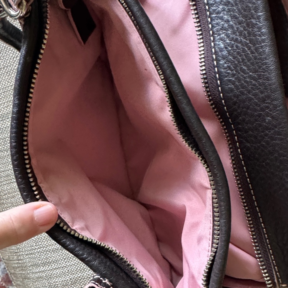 Cole Haan Black and Pink Shoulder Bag - Picture 6 of 7